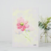 Schreibwaren : Iris-Blume Briefpapier (Stehend Vorderseite)