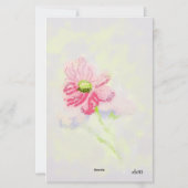 Schreibwaren : Iris-Blume Briefpapier (Rückseite)