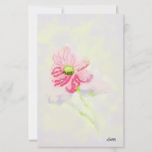 Schreibwaren : Iris-Blume Briefpapier (Vorderseite)