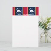 Schreibwaren mit der Flagge des US-Bundesstaates M Briefpapier (Stehend Vorderseite)