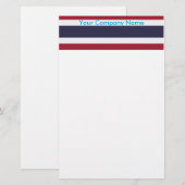 Schreibwaren mit der Flagge Thailands Briefpapier (Vorne/Hinten)