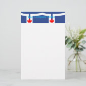 Schreibwaren mit Flagge von Toronto, Kanada Briefpapier (Stehend Vorderseite)