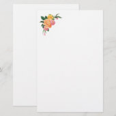 Schreibwaren Papier-Blumen Briefpapier (Vorne/Hinten)
