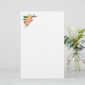 Schreibwaren Papier-Blumen Briefpapier (Stehend Vorderseite)