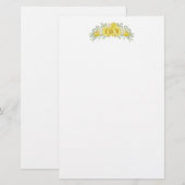 Schreibwaren Papier-Blumen Briefpapier (Vorne/Hinten)