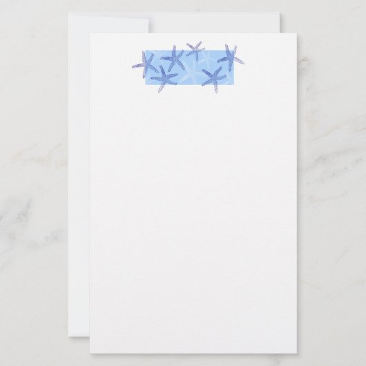 Schreibwaren Papier-Seestern Briefpapier (Vorderseite)