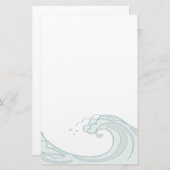 Schreibwaren von Ocean Wave Briefpapier (Vorne/Hinten)