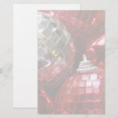 Schreibwaren von Red Baubles blassfarbig Briefpapier (Vorne/Hinten)