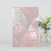 Schreibwaren von Red Baubles blassfarbig Briefpapier (Stehend Vorderseite)