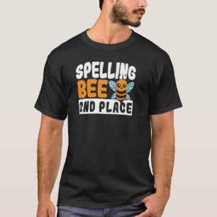 Schreibweise Biene 2. Platz Schule Rechtschreibbie T-Shirt