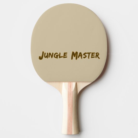 Schreibweise "Jungle Master" Tischtennis Schläger (Vorderseite)