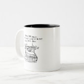 Schreibwriter haiku zweifarbige tasse (Vorderseite Links)