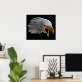 Schreie American Bald Eagle Head Poster (Heimbüro)