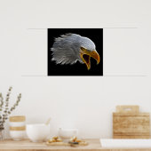 Schreie American Bald Eagle Head Poster (Küche)