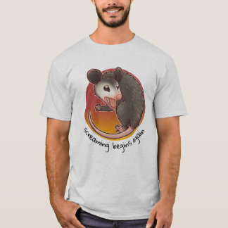 Schreie beginnt wieder mit Opossum-T - Shirt