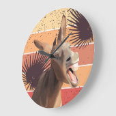 Schreie der Donkey-Wall-Uhr Große Wanduhr (Winkel)