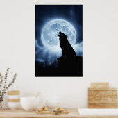 Schreie des Nachtplakats Poster (Küche)