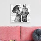 Schreie Frauen und Schädel Leinwanddruck (Insitu (Wohnzimmer))