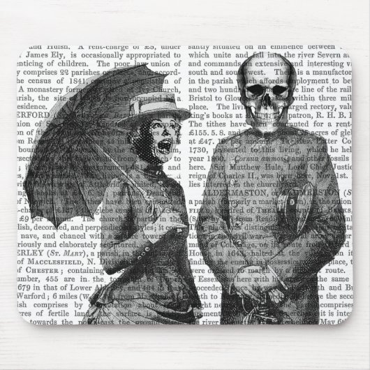 Schreie Frauen und Schädel Mousepad (Vorne)