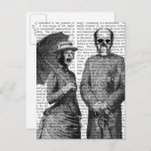 Schreie Frauen und Schädel Postkarte (Vorne/Hinten)