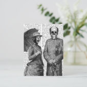 Schreie Frauen und Schädel Postkarte (Stehend Vorderseite)