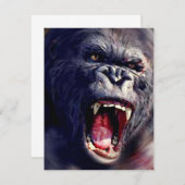 Schreie-Gorilla-Einladungen Einladung (Vorne/Hinten)