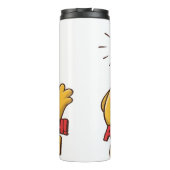 Schreie Hühnchen Funny Graphic Art Thermosbecher (Rückseite)