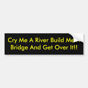 Schreie ich, den ein Fluss mich eine Brücke Autoaufkleber
