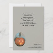 Schreie Kürbislaterne Pumpkin Halloween-Party Einladung (Vorderseite)