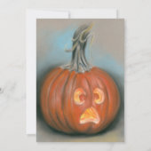 Schreie Kürbislaterne Pumpkin Halloween-Party Einladung (Rückseite)