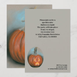 Schreie Kürbislaterne Pumpkin Halloween-Party Einladung