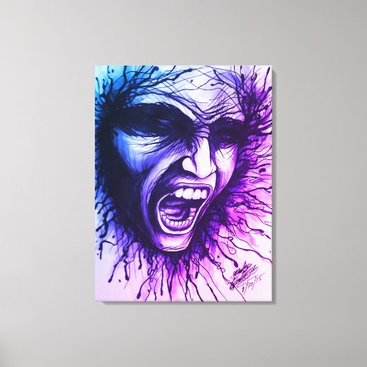Schreie Leinwanddruck (Vorderseite)
