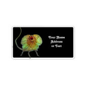 Schreie Lizard Adressaufkleber (Vorne)