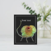 Schreie Lizard Einladung (Stehend Vorderseite)