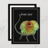 Schreie Lizard Einladung (Vorne/Hinten)