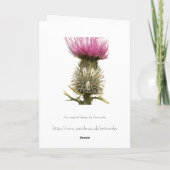 Schreie Montag! Gruß-Karte Karte (Rückseite)