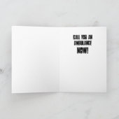 Schreie Montag! Gruß-Karte Karte (Innenseite)