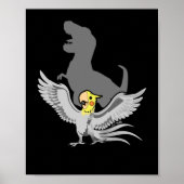 Schreie Parrot Birb Memes Funny T-Rex Cockatiel Poster (Vorne)