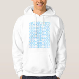Schreie Pastellblau Männer Hoodie