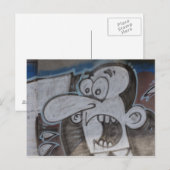 Schreie Typ Graffiti Postkarte (Vorne/Hinten)