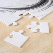 Schreie wütende weibliche Bleistift zeichnend Kuns Puzzle (Seite)