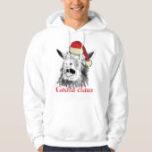 Schreie Ziege ein Weihnachtsfest Hoodie (Vorderseite)