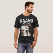 Schreie Ziegen AAAH Funny Crazy Goat Lover T-Shirt (Vorne ganz)
