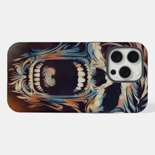 Schreie Zombie iPhone Hülle (Rückseite (Horizontal))