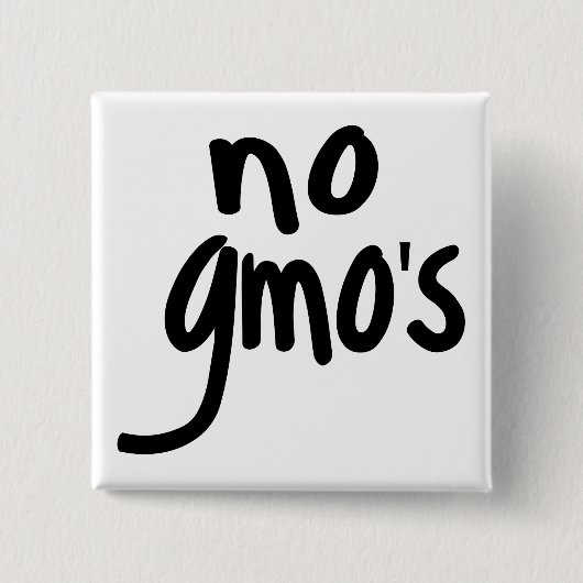 Schreien keines GMOs schützen unsere Nahrung Button (Vorderseite)