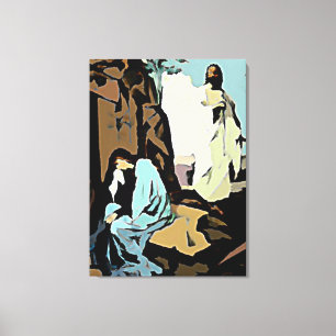 Schreien nicht Mary, sein Grab ist leer! Leinwanddruck