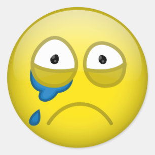 Schreien Runder Aufkleber