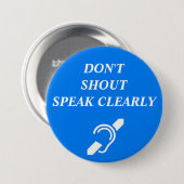 SCHREIEN SIE NICHT, SPRECHEN SIE OFFENBAR BUTTON (Vorne & Hinten)