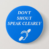 SCHREIEN SIE NICHT, SPRECHEN SIE OFFENBAR BUTTON (Vorderseite)