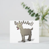 Schreien von Ziegenkopfkerndesigns Postkarte (Stehend Vorderseite)